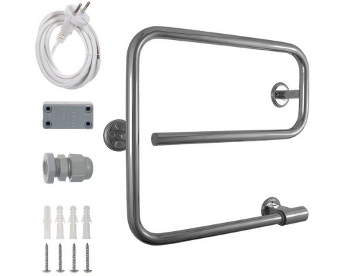 Приобрести Электрический полотенцесушитель Energy E G1 439х478 EETR00EG10000000000 Хром в магазине сантехники Santeh-Crystal.ru