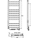 Купить Электрический полотенцесушитель Laris Астор ЧКЧ12 350х900 L 73207664 Черный муар в магазине сантехники Santeh-Crystal.ru