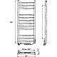 Заказать Электрический полотенцесушитель Laris Астор ЧКЧ12 350х900 R 73207665 Черный муар в магазине сантехники Santeh-Crystal.ru