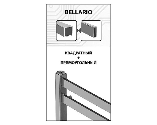 Купить Водяной полотенцесушитель Lemark Bellario П16 50х110 LM68116 Хром в магазине сантехники Santeh-Crystal.ru