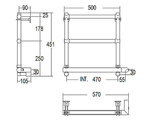 Santeh-Crystal.ru: Электрический полотенцесушитель Margaroli Sole 540-3 BOX 5404703CRNB Хром Купить Электрический полотенцесушитель Margaroli Sole 540-3 BOX 5404703CRNB Хром в магазине сантехники Santeh-Crystal.ru
