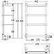 Купить Электрический полотенцесушитель Margaroli Sole 542-4 BOX 5423704CRNB Хром в магазине сантехники Santeh-Crystal.ru