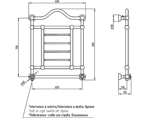 Santeh-Crystal.ru: Электрический полотенцесушитель Migliore Edward 85x68 L 20310 Золото Приобрести Электрический полотенцесушитель Migliore Edward 85x68 L 20310 Золото в магазине сантехники Santeh-Crystal.ru