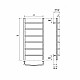 Купить Водяной полотенцесушитель Point Афина PN04148 П6 400x800 Хром в магазине сантехники Santeh-Crystal.ru