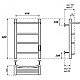 Приобрести Электрический полотенцесушитель Point Афина PN04846PB П3 400x600 с полкой, диммер справа Черный в магазине сантехники Santeh-Crystal.ru