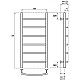 Купить Водяной полотенцесушитель Point Афина PN04158BR П6 500x800 Бронза в магазине сантехники Santeh-Crystal.ru
