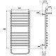 Купить Электрический полотенцесушитель Point Альфа PN05158SPE П11 500x800 с полкой левый/правый Хром в магазине сантехники Santeh-Crystal.ru