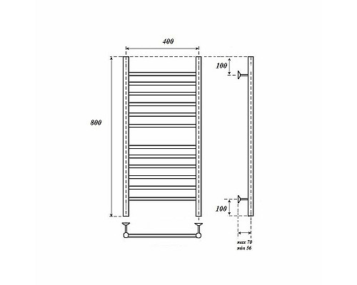 Santeh-Crystal.ru: Электрический полотенцесушитель Point Аврора PN10148SE П12 400x800 левый/правый Хром Купить Электрический полотенцесушитель Point Аврора PN10148SE П12 400x800 левый/правый Хром в магазине сантехники Santeh-Crystal.ru