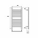 Купить Электрический полотенцесушитель Point Аврора PN10148SE П12 400x800 левый/правый Хром в магазине сантехники Santeh-Crystal.ru
