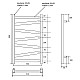 Приобрести Водяной полотенцесушитель Point Феникс PN15158B П7 500x800 Черный в магазине сантехники Santeh-Crystal.ru