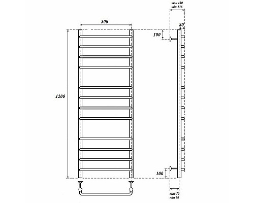 Santeh-Crystal.ru: Электрический полотенцесушитель Point Нептун PN09152E П12 500x1200 левый/правый Хром Купить Электрический полотенцесушитель Point Нептун PN09152E П12 500x1200 левый/правый Хром в магазине сантехники Santeh-Crystal.ru