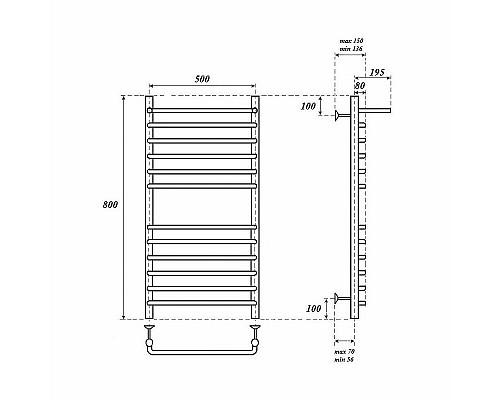 Santeh-Crystal.ru: Электрический полотенцесушитель Point Нептун PN09158SPE П11 500x800 с полкой левый/правый Хром Купить Электрический полотенцесушитель Point Нептун PN09158SPE П11 500x800 с полкой левый/правый Хром в магазине сантехники Santeh-Crystal.ru