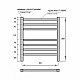 Заказать Электрический полотенцесушитель Point Веста PN70756B П7 500x590 диммер слева Черный в магазине сантехники Santeh-Crystal.ru