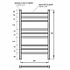 Купить Электрический полотенцесушитель Point Веста PN70758B П9 500x790 диммер слева Черный в магазине сантехники Santeh-Crystal.ru