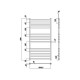 Купить Водяной полотенцесушитель Ravak Degree 50х100 X04000083682 Хром в магазине сантехники Santeh-Crystal.ru