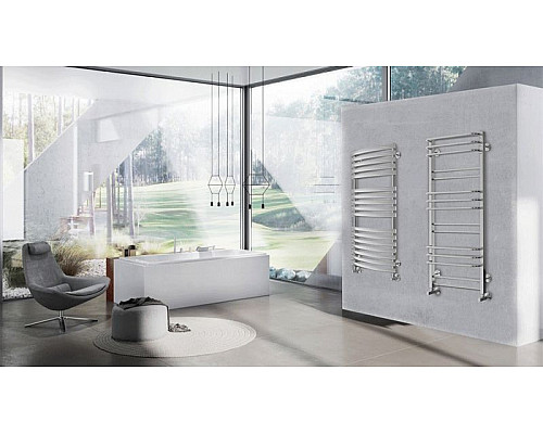 Заказать Водяной полотенцесушитель Ravak Optima 50х100 X04000083686 с полкой Хром в магазине сантехники Santeh-Crystal.ru