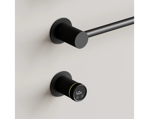 Электрический полотенцесушитель Sancos Linea 66.5х53 SC14001MB цвет Черный матовый