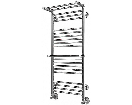 Заказать Водяной полотенцесушитель Terminus Аврора П20 400x1010 4660059582153 с полкой Хром в магазине сантехники Santeh-Crystal.ru