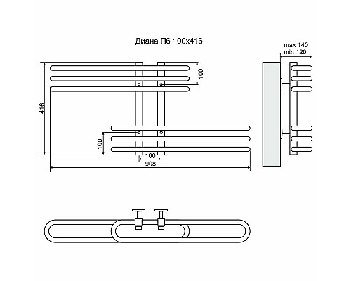 Santeh-Crystal.ru: Водяной полотенцесушитель Terminus Диана П6 100x416 4620768886447 Хром Заказать Водяной полотенцесушитель Terminus Диана П6 100x416 4620768886447 Хром в магазине сантехники Santeh-Crystal.ru