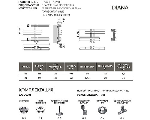 Santeh-Crystal.ru: Водяной полотенцесушитель Terminus Диана П6 100x416 4620768886447 Хром Заказать Водяной полотенцесушитель Terminus Диана П6 100x416 4620768886447 Хром в магазине сантехники Santeh-Crystal.ru