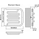 Купить Водяной полотенцесушитель Terminus Фокстрот-Лиана 600x500 4620768881350 Хром в магазине сантехники Santeh-Crystal.ru