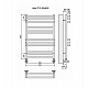 Приобрести Водяной полотенцесушитель Terminus Нойс П12 500x800 4630080268401 Хром в магазине сантехники Santeh-Crystal.ru