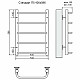 Приобрести Водяной полотенцесушитель Terminus Стандарт П5 400x596 4670030725288 Хром в магазине сантехники Santeh-Crystal.ru