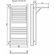 Приобрести Водяной полотенцесушитель Terminus Валенсия люкс П18 500x1200 4620768884573 с полкой Хром в магазине сантехники Santeh-Crystal.ru