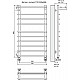 Купить Водяной полотенцесушитель Terminus Ватра П10 500x996 4670030723970 с полкой Хром в магазине сантехники Santeh-Crystal.ru