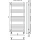 Купить Водяной полотенцесушитель Terminus Ватра П22 500x1196 4620768886621 Хром в магазине сантехники Santeh-Crystal.ru