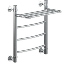 Водяной полотенцесушитель Ника Arc ЛД ВП 50/50 с полкой Хром