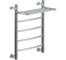 Водяной полотенцесушитель Ника Arc ЛД ВП 60/60 с полкой Хром