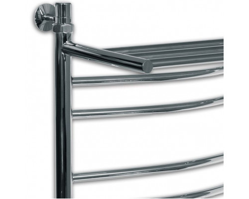 Купить Электрический полотенцесушитель Ника Arc ЛД/ВП (г2) Эл. 60x60 с полкой Хром в магазине сантехники Santeh-Crystal.ru