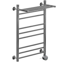 Электрический полотенцесушитель Ника Classic ЛП (Г2) ВП 80/60 с полкой Хром