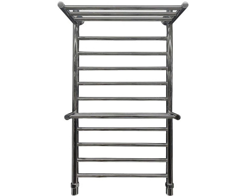 Купить Водяной полотенцесушитель Ника Classic ЛП (Г) ВП 100/50 (2-ВП) с полкой Хром в магазине сантехники Santeh-Crystal.ru