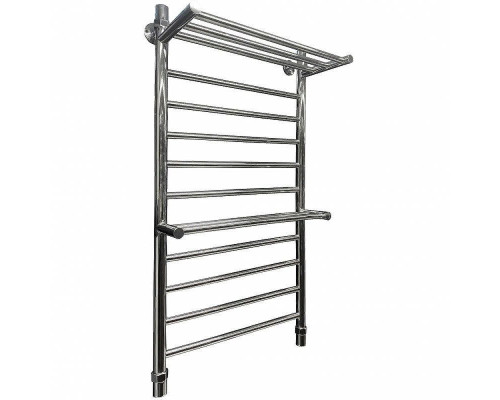 Купить Водяной полотенцесушитель Ника Classic ЛП (Г) ВП 100/50 (2-ВП) с полкой Хром в магазине сантехники Santeh-Crystal.ru