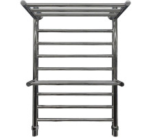 Водяной полотенцесушитель Ника Classic ЛП (Г) ВП 80/50 (2-ВП) с полкой Хром