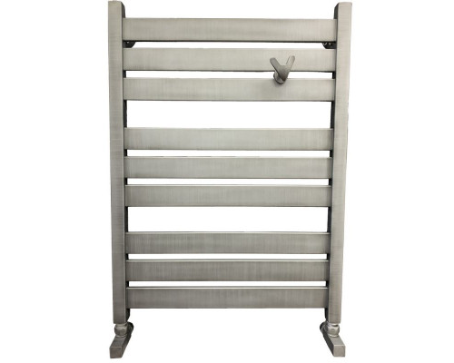 Купить Водяной полотенцесушитель Ника Modern ЛМ 7 80x50 Matt Antique Silver 9 перекладин в магазине сантехники Santeh-Crystal.ru