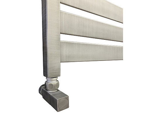 Купить Водяной полотенцесушитель Ника Modern ЛМ 7 100x50 Matt Antique Silver Матовый хром в магазине сантехники Santeh-Crystal.ru