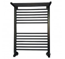 Водяной полотенцесушитель Ника Modern ЛМ 3 80x50 с полкой Черный 16 перекладин