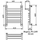 Купить Водяной полотенцесушитель Ника Trapezium ЛТ (Г2) ВП 60/40 с полкой Хром в магазине сантехники Santeh-Crystal.ru