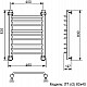 Приобрести Водяной полотенцесушитель Ника Trapezium ЛТ (Г2) 80/40 Хром в магазине сантехники Santeh-Crystal.ru