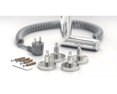 Приобрести Электрический полотенцесушитель Сунержа Богема 2.0 1000x400 L 00-5206-1040 с полкой Хром в магазине сантехники Santeh-Crystal.ru