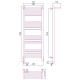 Приобрести Электрический полотенцесушитель Сунержа Богема 2.0 1200x400 L 12-5206-1240 с полкой Белый в магазине сантехники Santeh-Crystal.ru