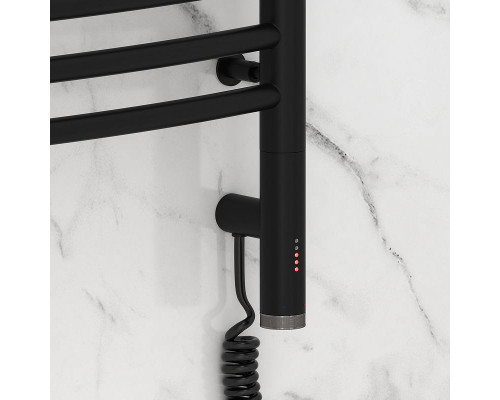 Заказать Электрический полотенцесушитель Сунержа Богема 3.0 1000x500 R 31-5803-1050 Черный матовый в магазине сантехники Santeh-Crystal.ru