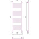 Купить Водяной полотенцесушитель Сунержа Богема+ прямая 1200х500 31-0220-1250 Черный матовый в магазине сантехники Santeh-Crystal.ru