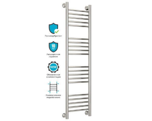 Купить Водяной полотенцесушитель Сунержа Богема прямая 1200х300 Хром в магазине сантехники Santeh-Crystal.ru