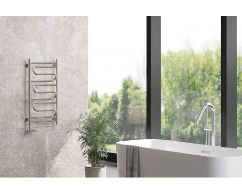 Купить Электрический полотенцесушитель Сунержа Элегия 2.0 800x400 L 00-5218-8040 Хром в магазине сантехники Santeh-Crystal.ru