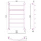 Приобрести Водяной полотенцесушитель Сунержа Галант+ 800х500 12-0200-8050 Белый в магазине сантехники Santeh-Crystal.ru