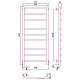 Купить Электрический полотенцесушитель Сунержа Галант 2.0 1200x500 L 00-5200-1250 Хром в магазине сантехники Santeh-Crystal.ru
